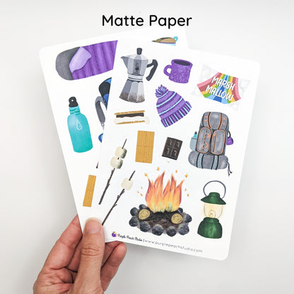 Large Camping Stickers