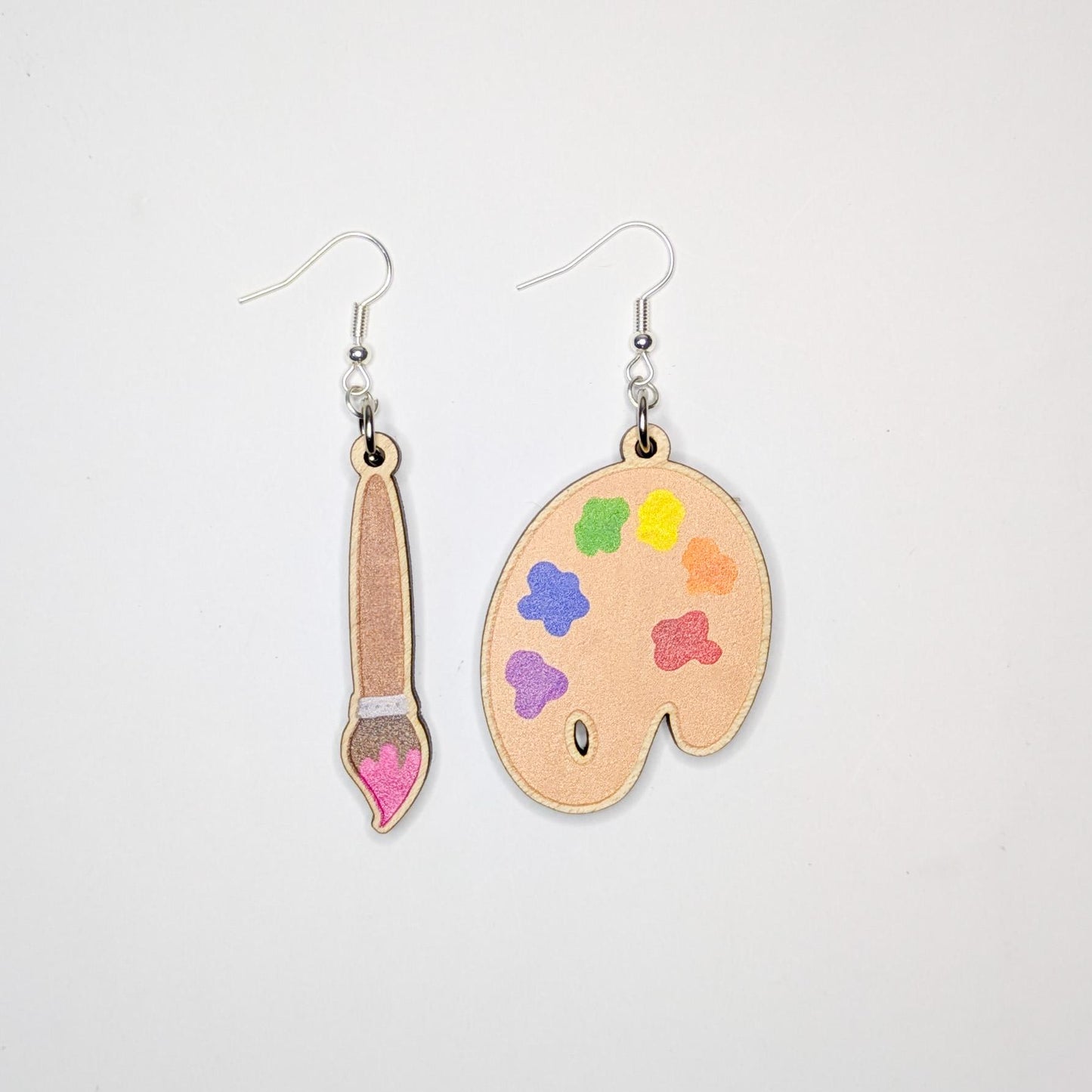 Paintbrush & Palette Earrings