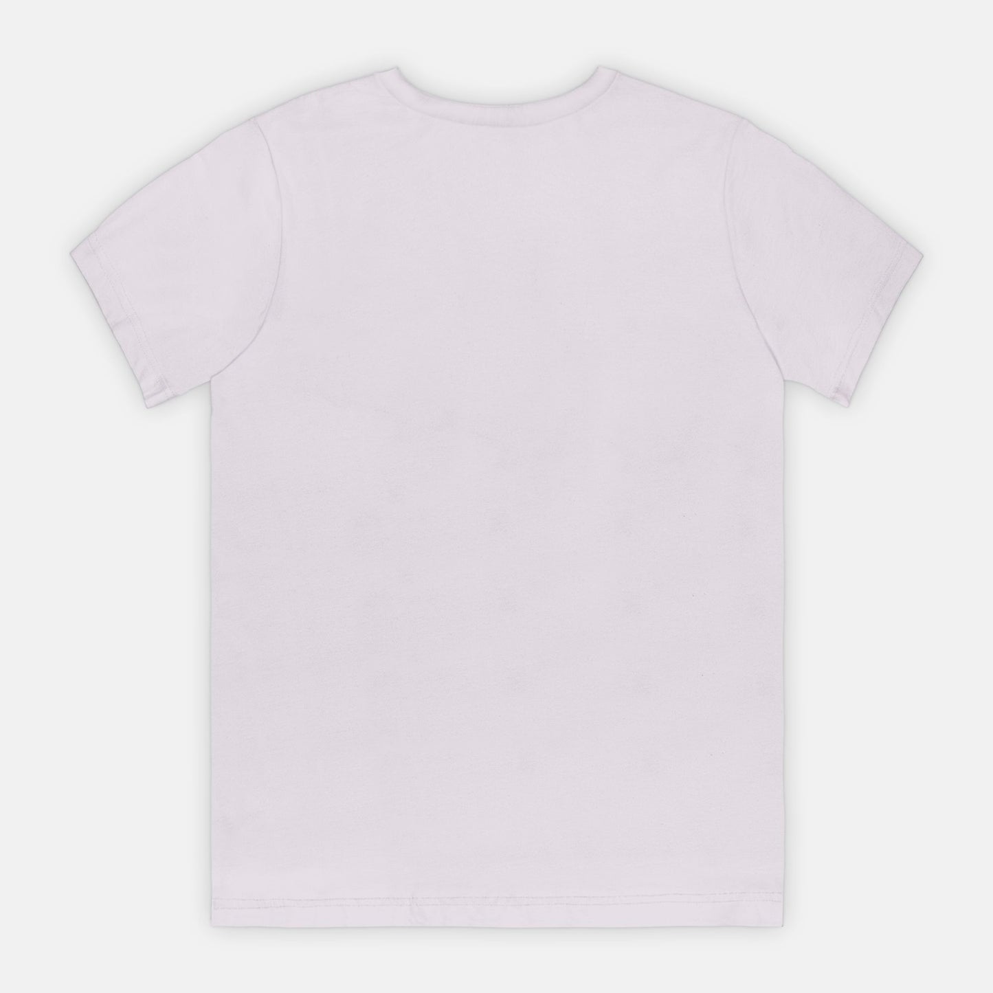 Light purple t-shirt on a white background