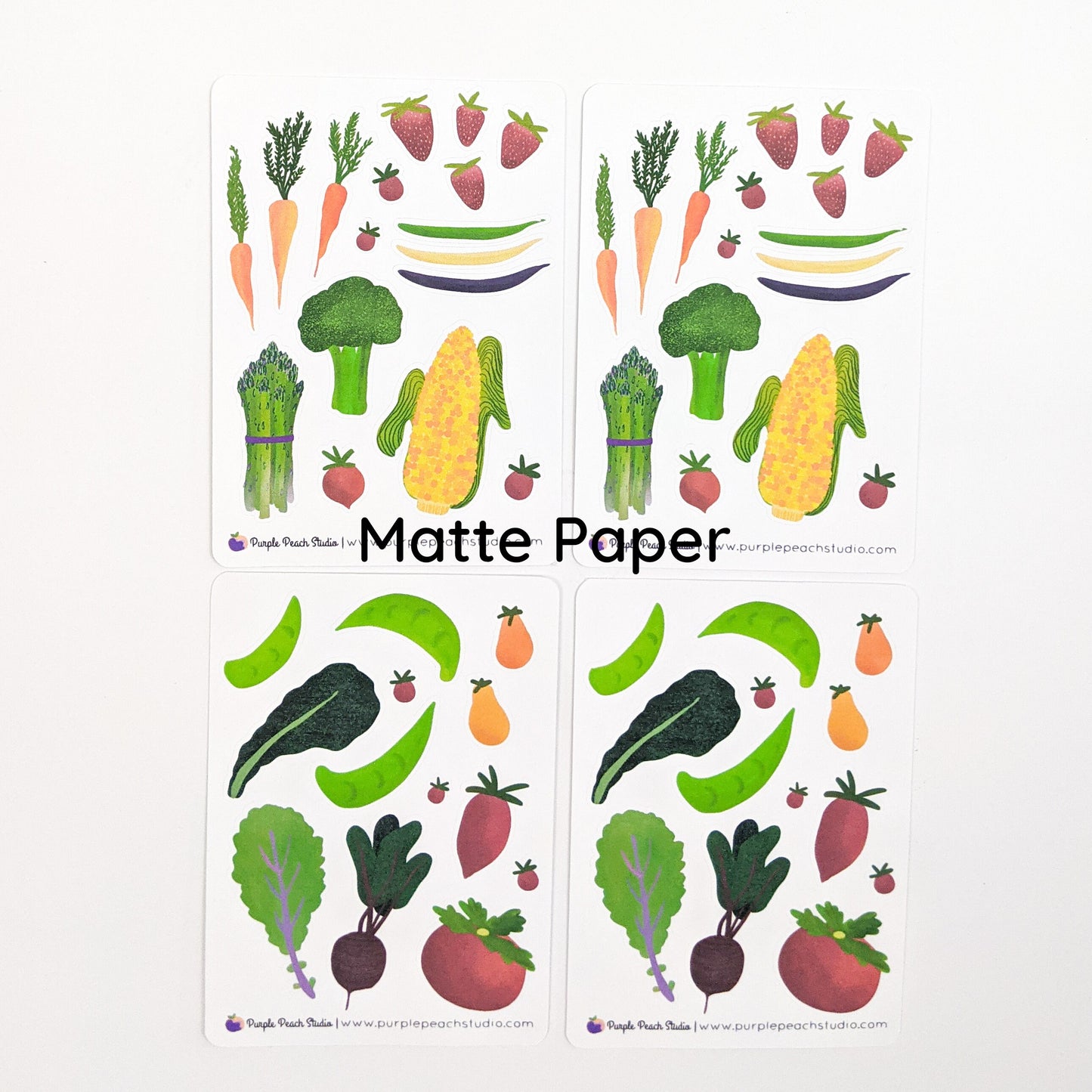 Small Farmers Market Vegetable Stickers