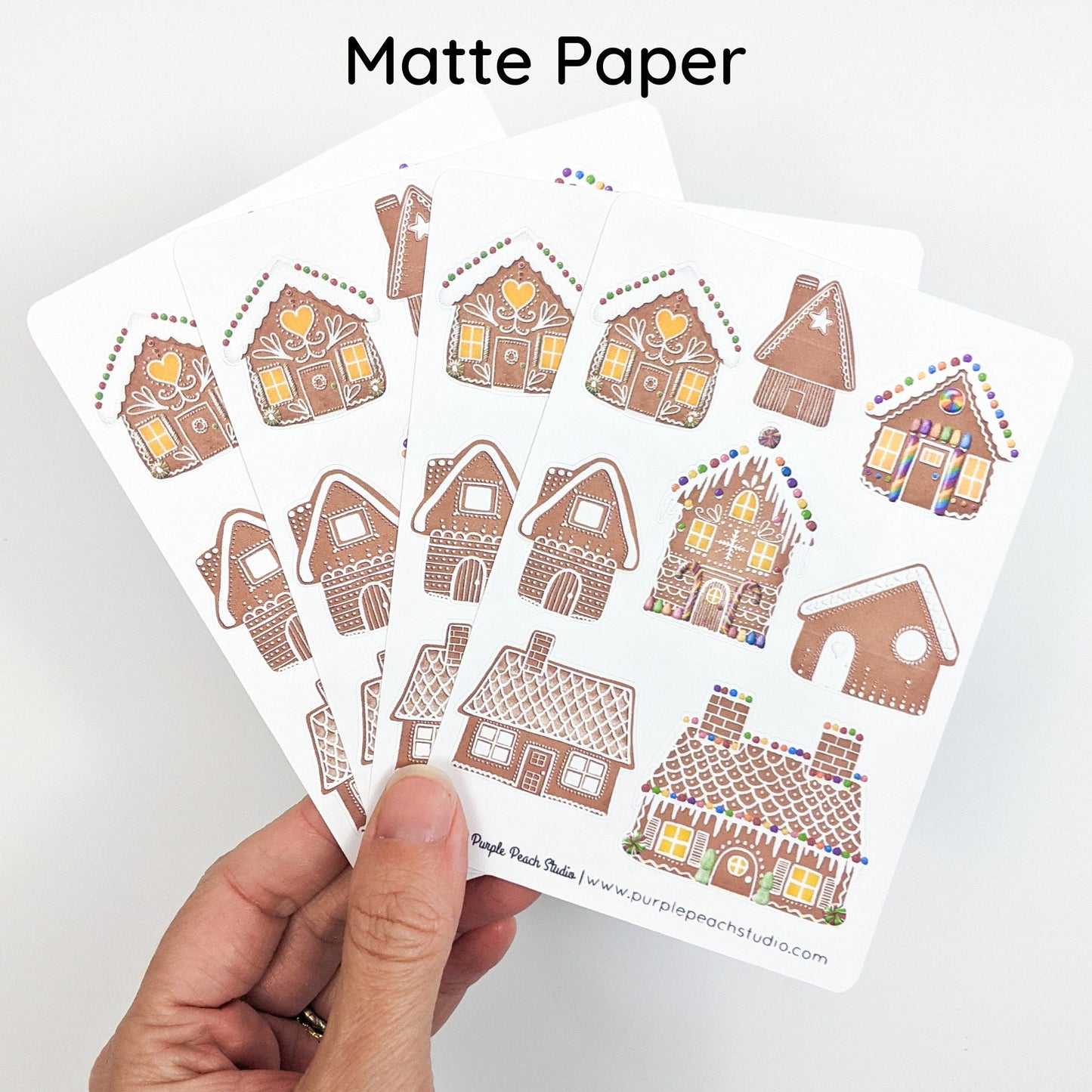 Small Gingerbread House Stickers