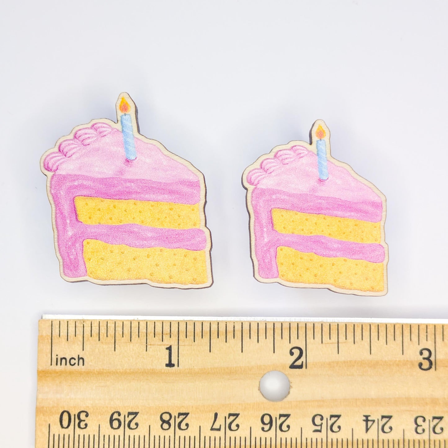 Small Pink Birthday Cake Pin
