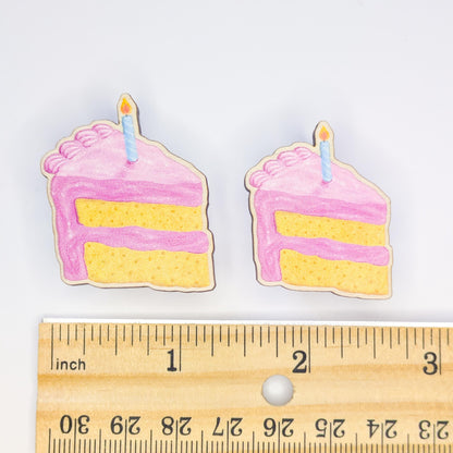 Small Pink Birthday Cake Pin