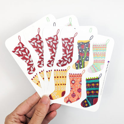 Small Christmas Stocking Stickers
