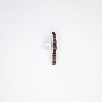 Wooden Flower Bouquet Pin