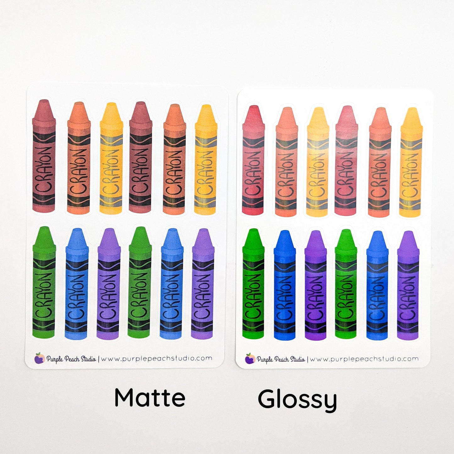 Large Crayon Stickers