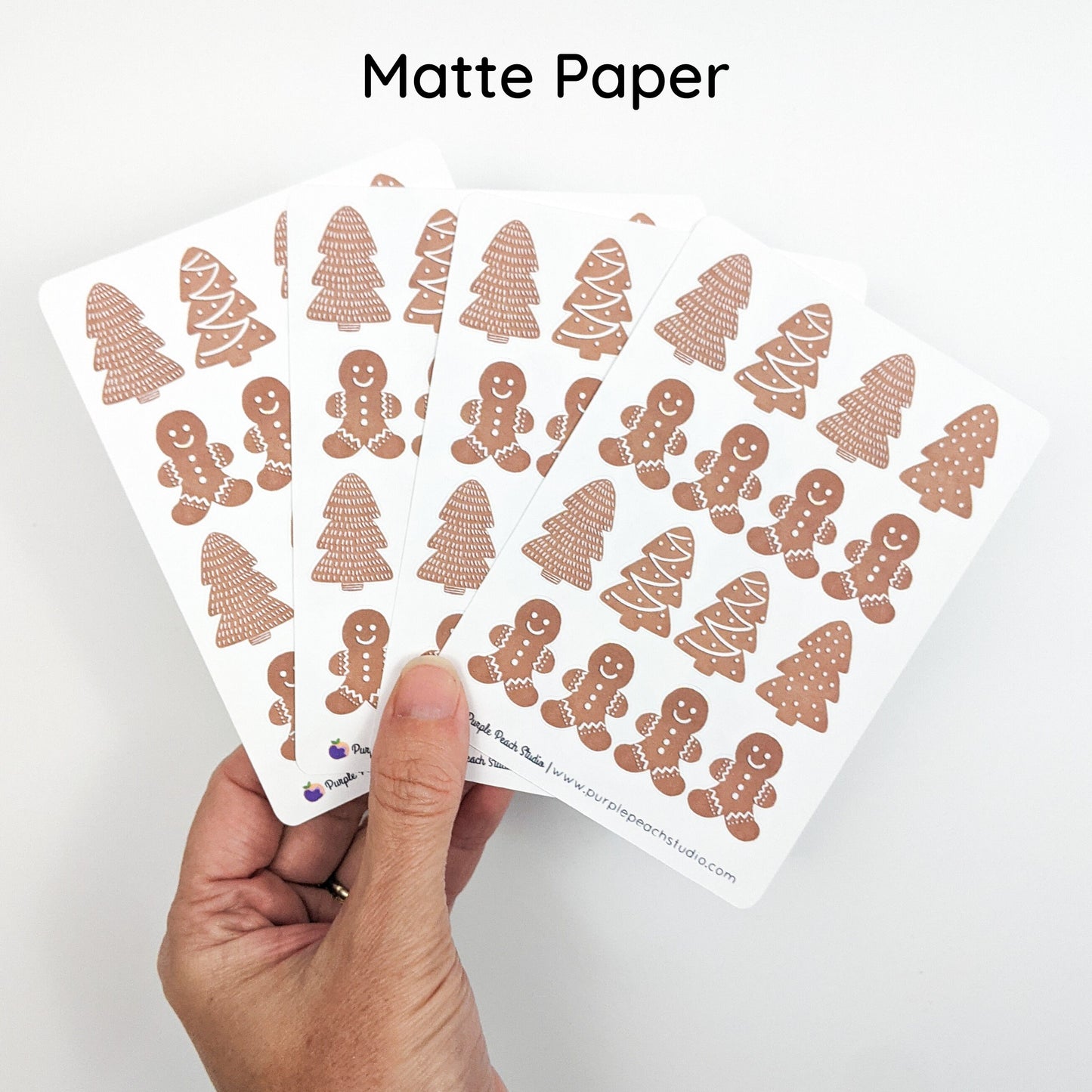 Small Gingerbread Cookie Stickers