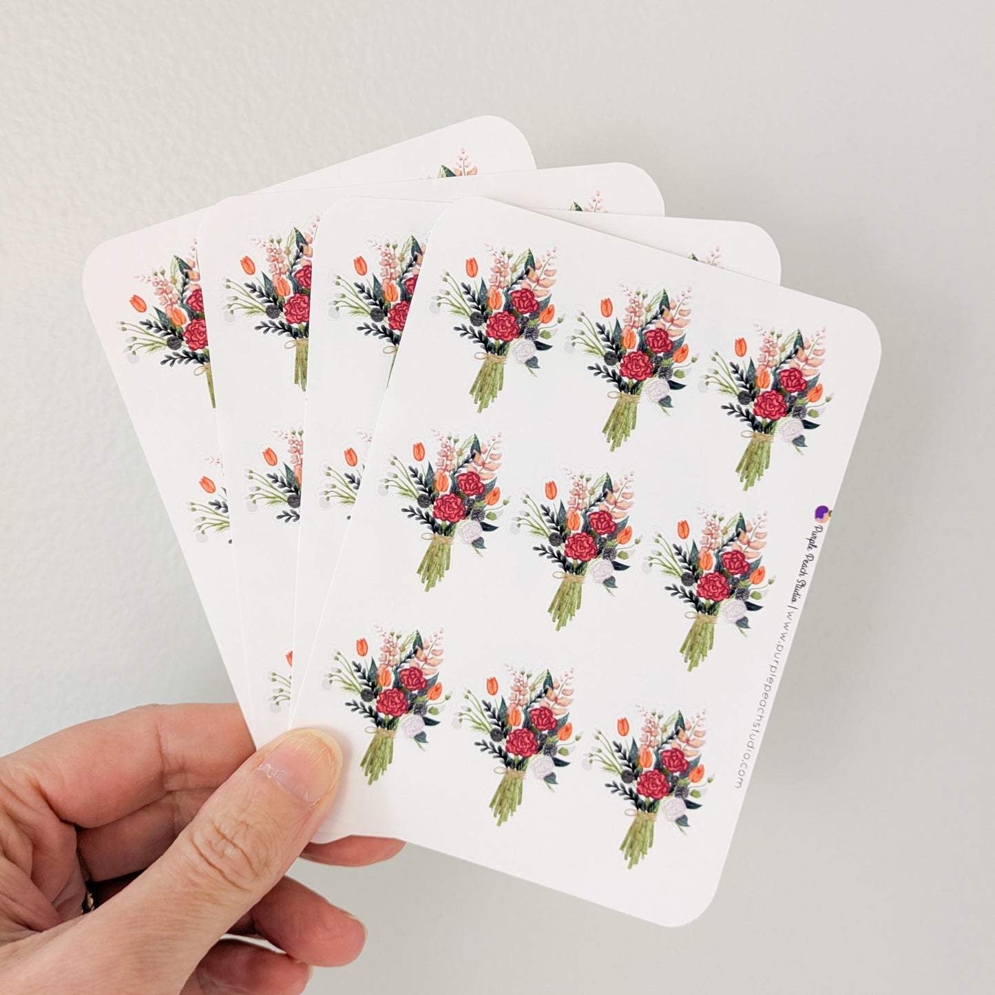 Small Bouquet Sticker Sheets