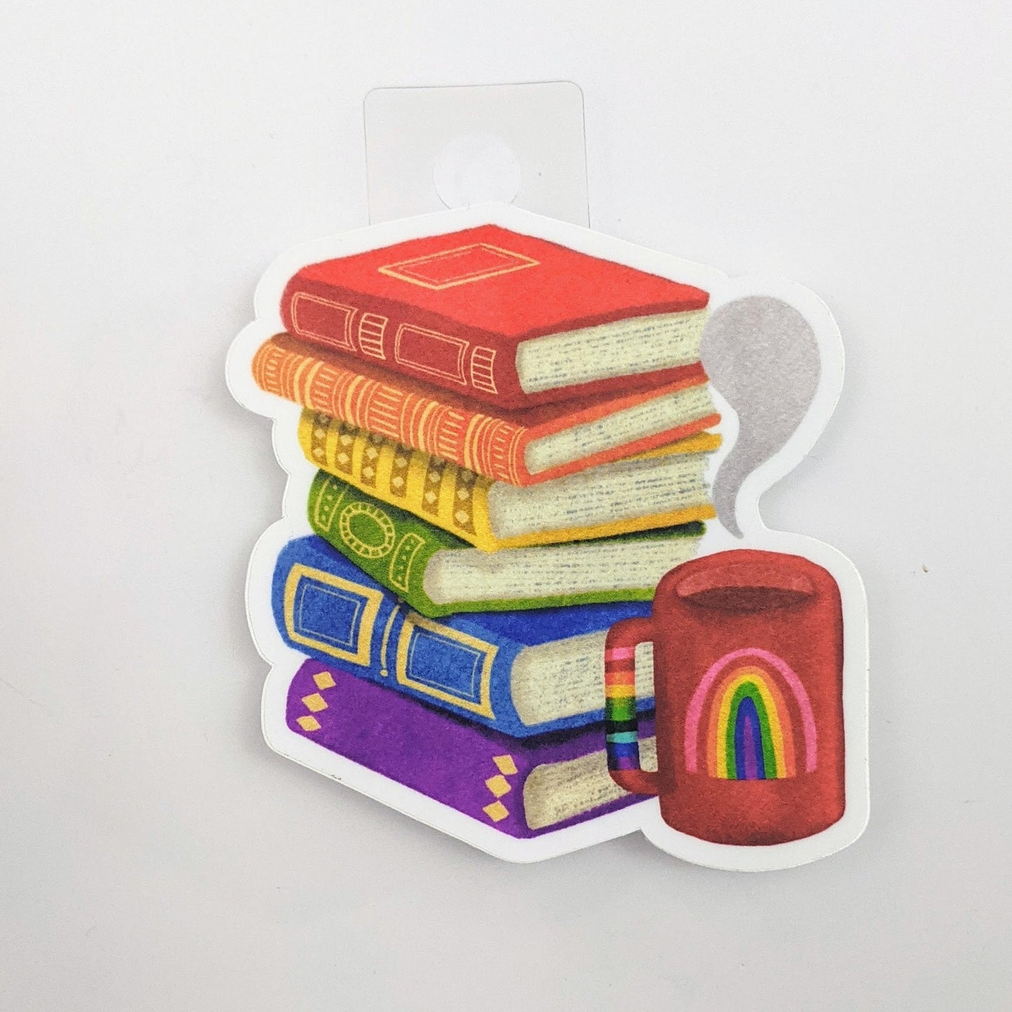 Rainbows, Coffee and Books Decal