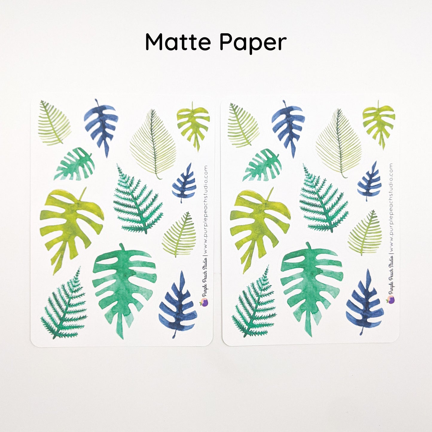 Large Tropical Leaf Stickers