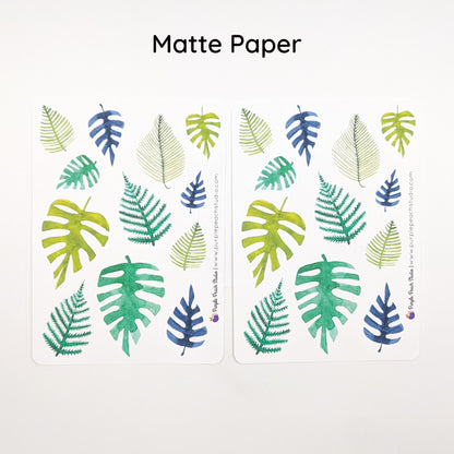 Large Tropical Leaf Stickers