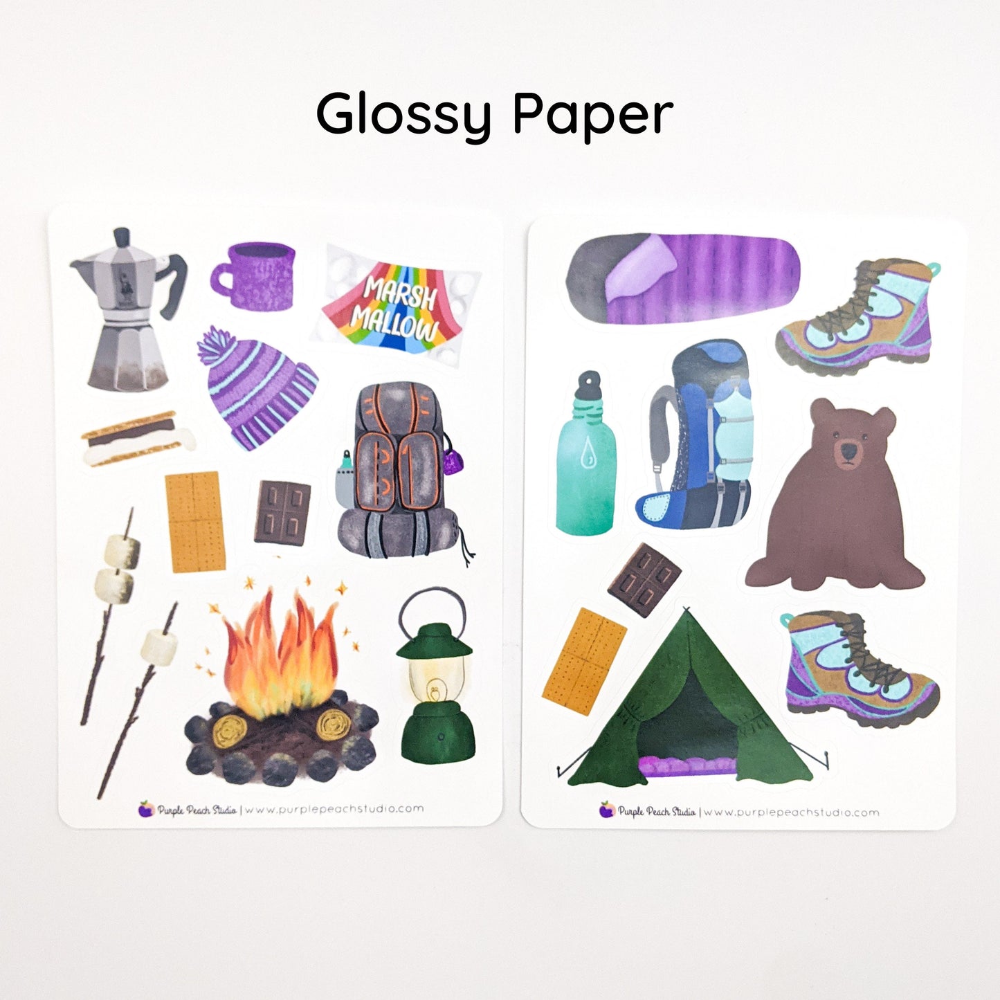 Large Camping Stickers