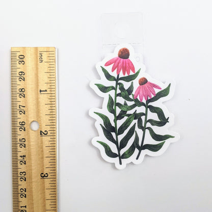 Purple Coneflower Wildflower Decal