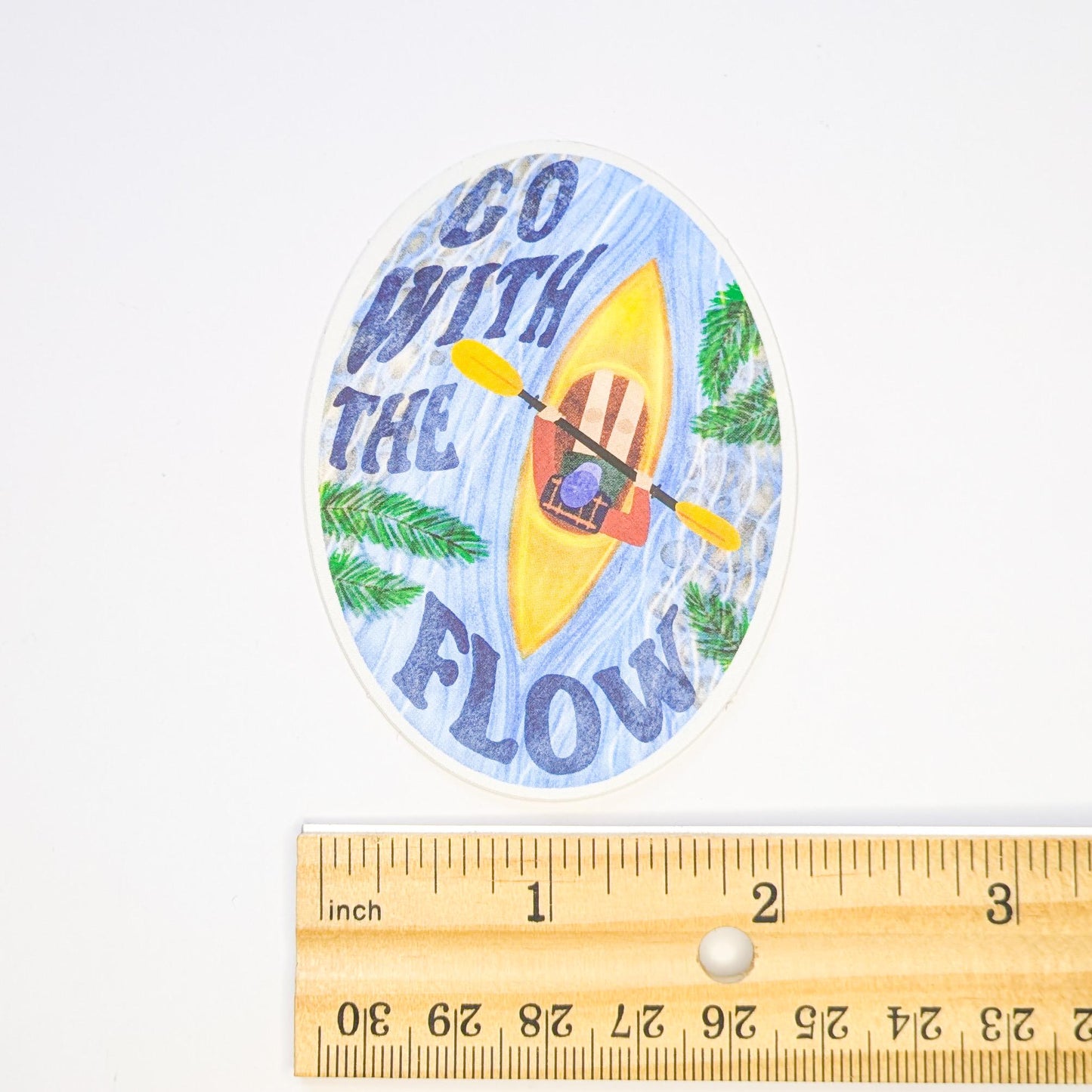 Go with the Flow Kayak Decal