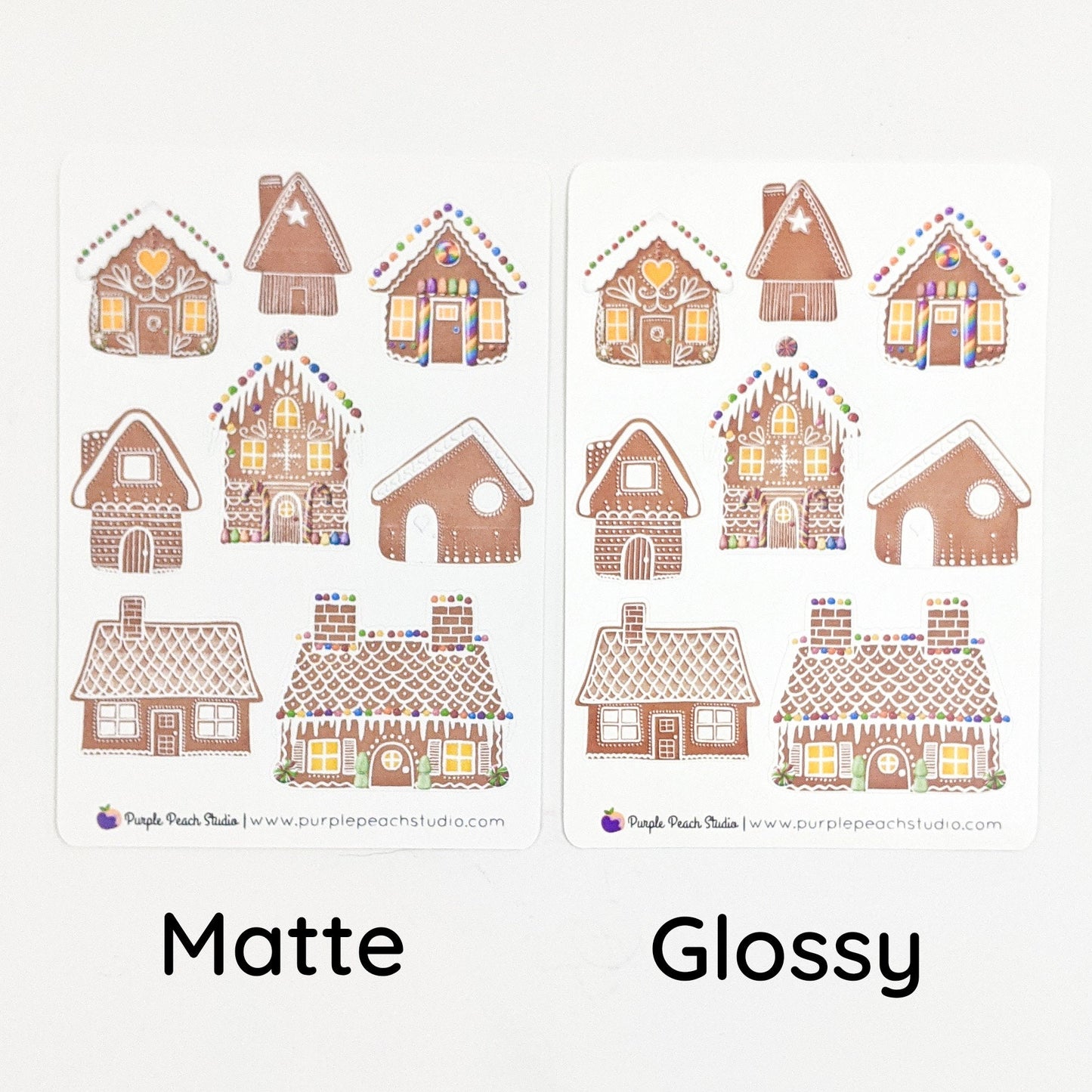 Small Gingerbread House Stickers