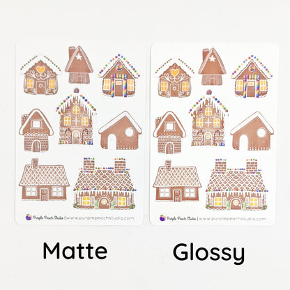 Small Gingerbread House Stickers
