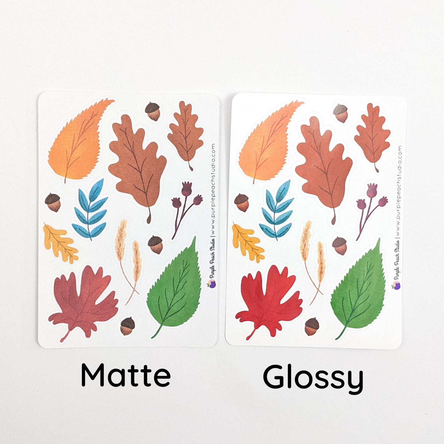 Small Fall Leaf Stickers