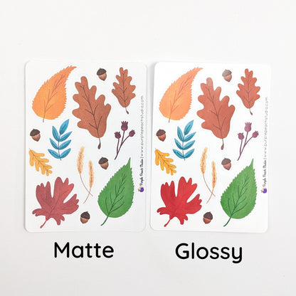 Small Fall Leaf Stickers