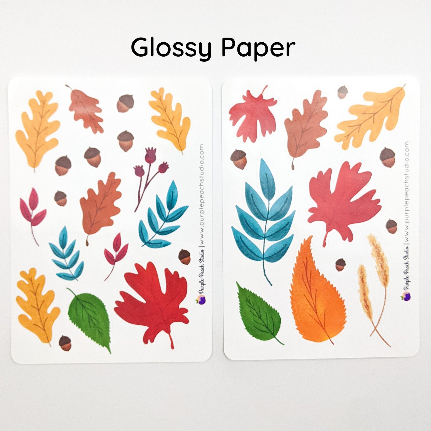 Large Fall Leaf Stickers