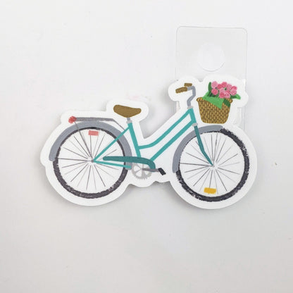 Vintage Bike and Flower Basket Decal