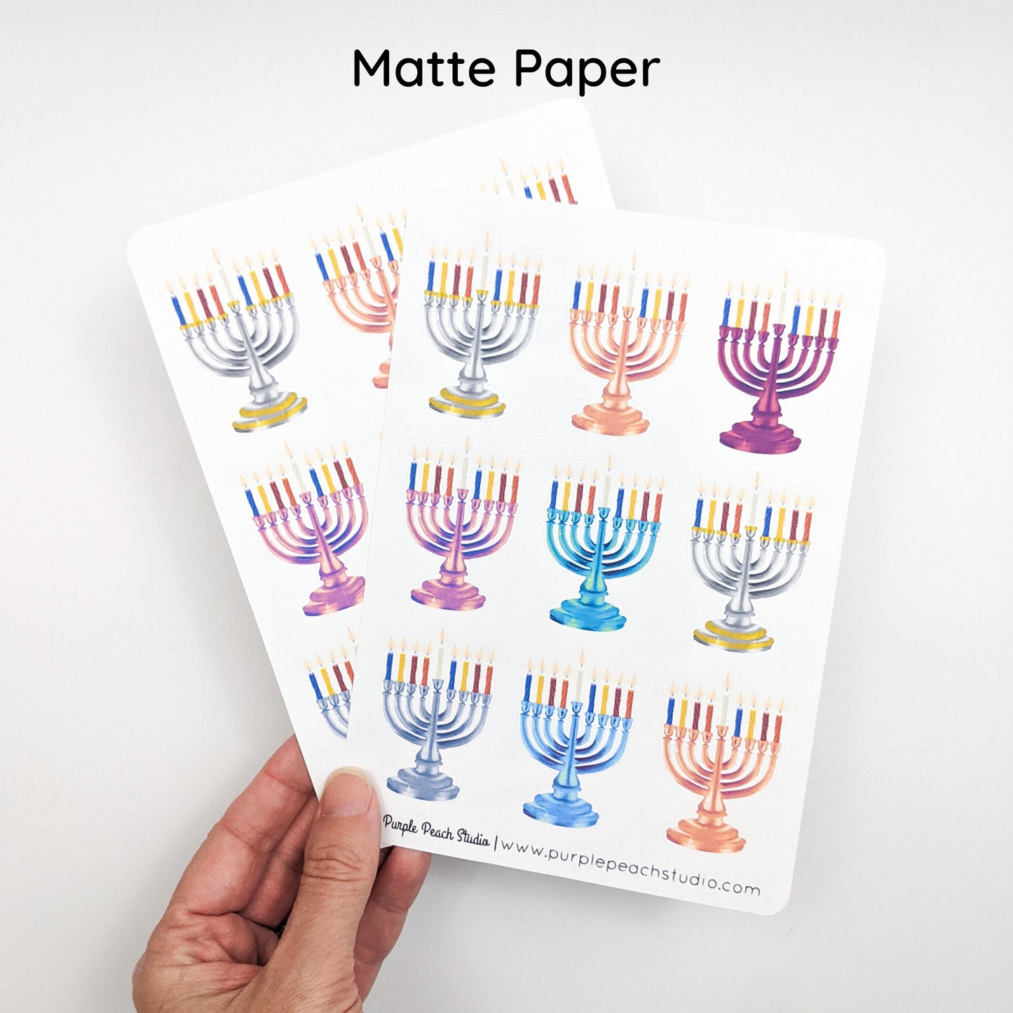 Large Menorah Sticker