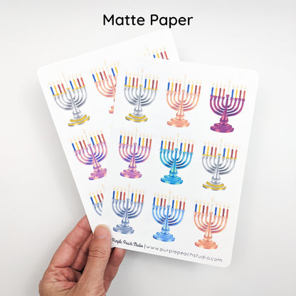Large Menorah Sticker