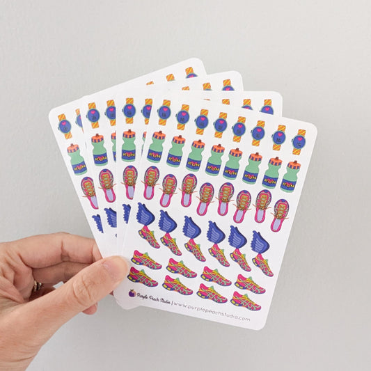 Running Calendar Stickers