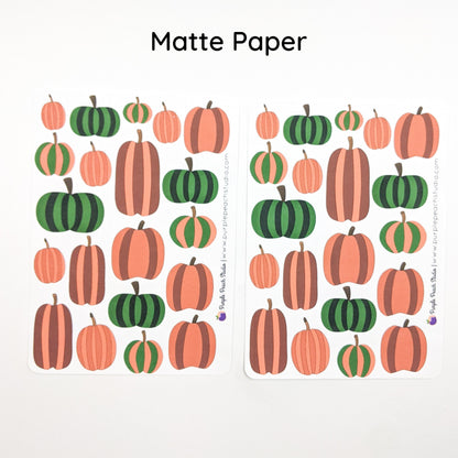 Large Pumpkin Stickers
