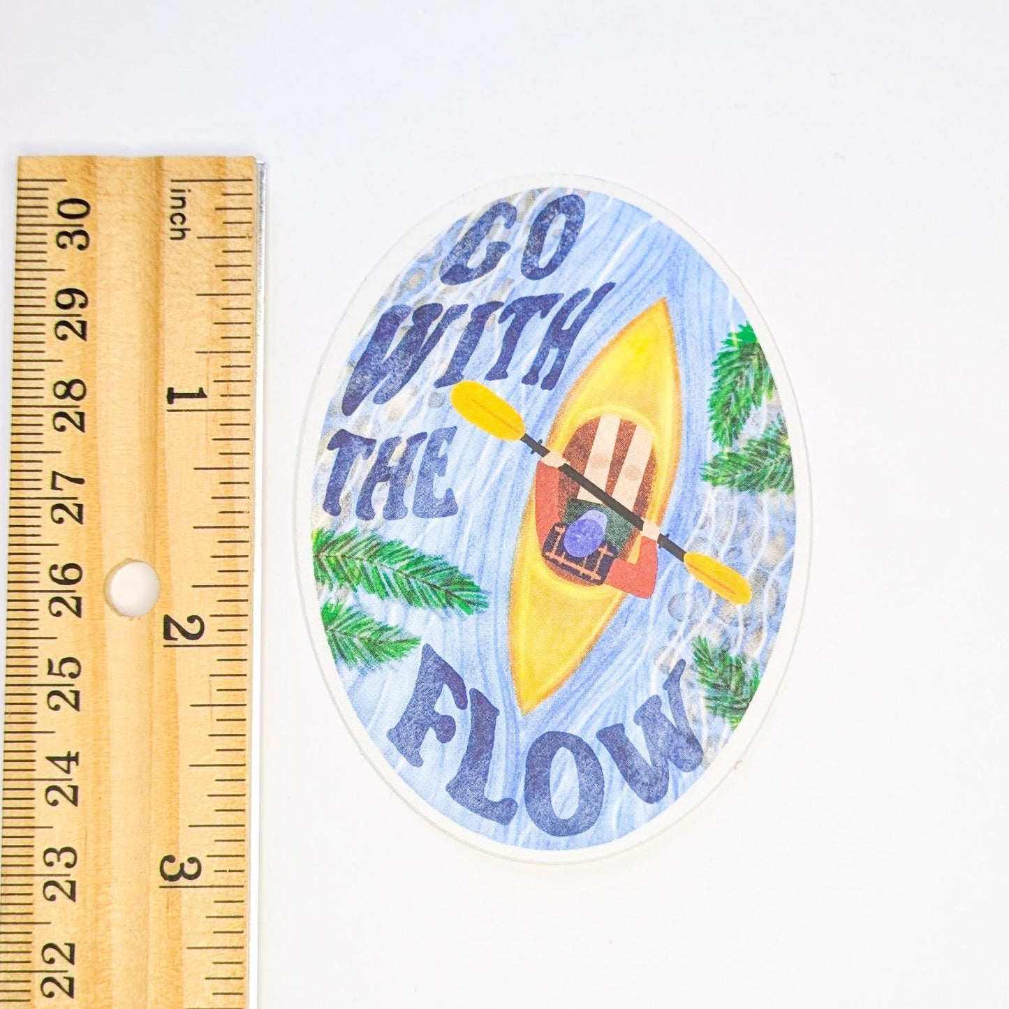 Go with the Flow Kayak Decal