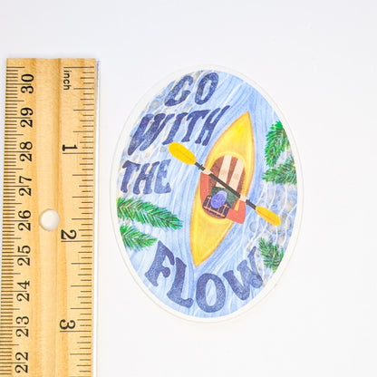 Go with the Flow Kayak Decal