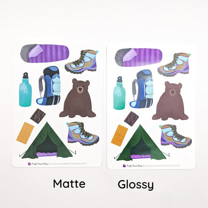 Large Camping Stickers