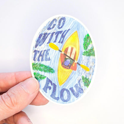 Go with the Flow Kayak Decal