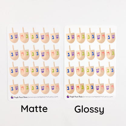 Small Dreidel Stickers