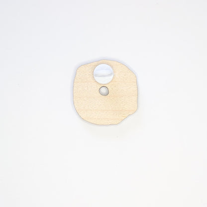 Cute Wooden Donut Pin