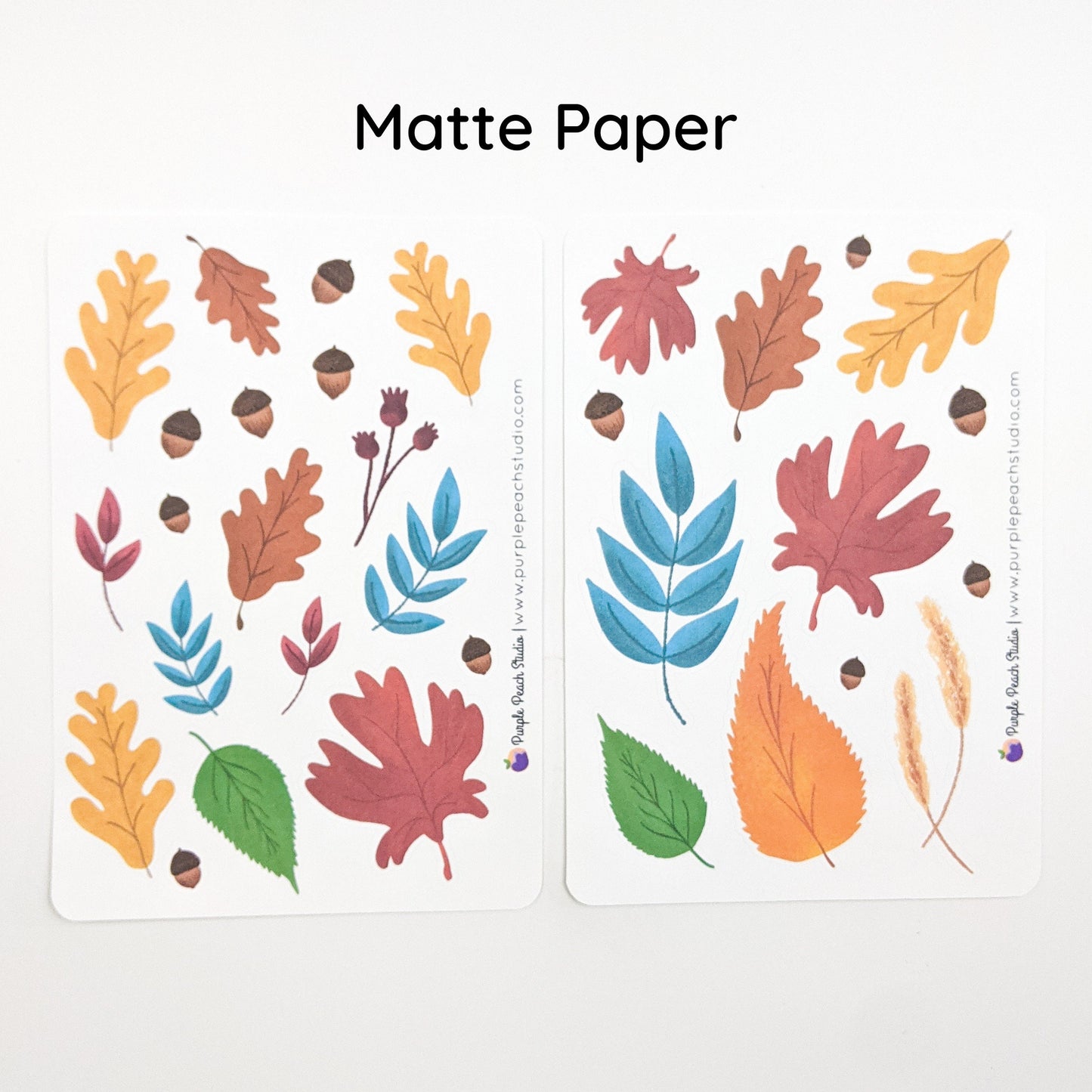 Large Fall Leaf Stickers