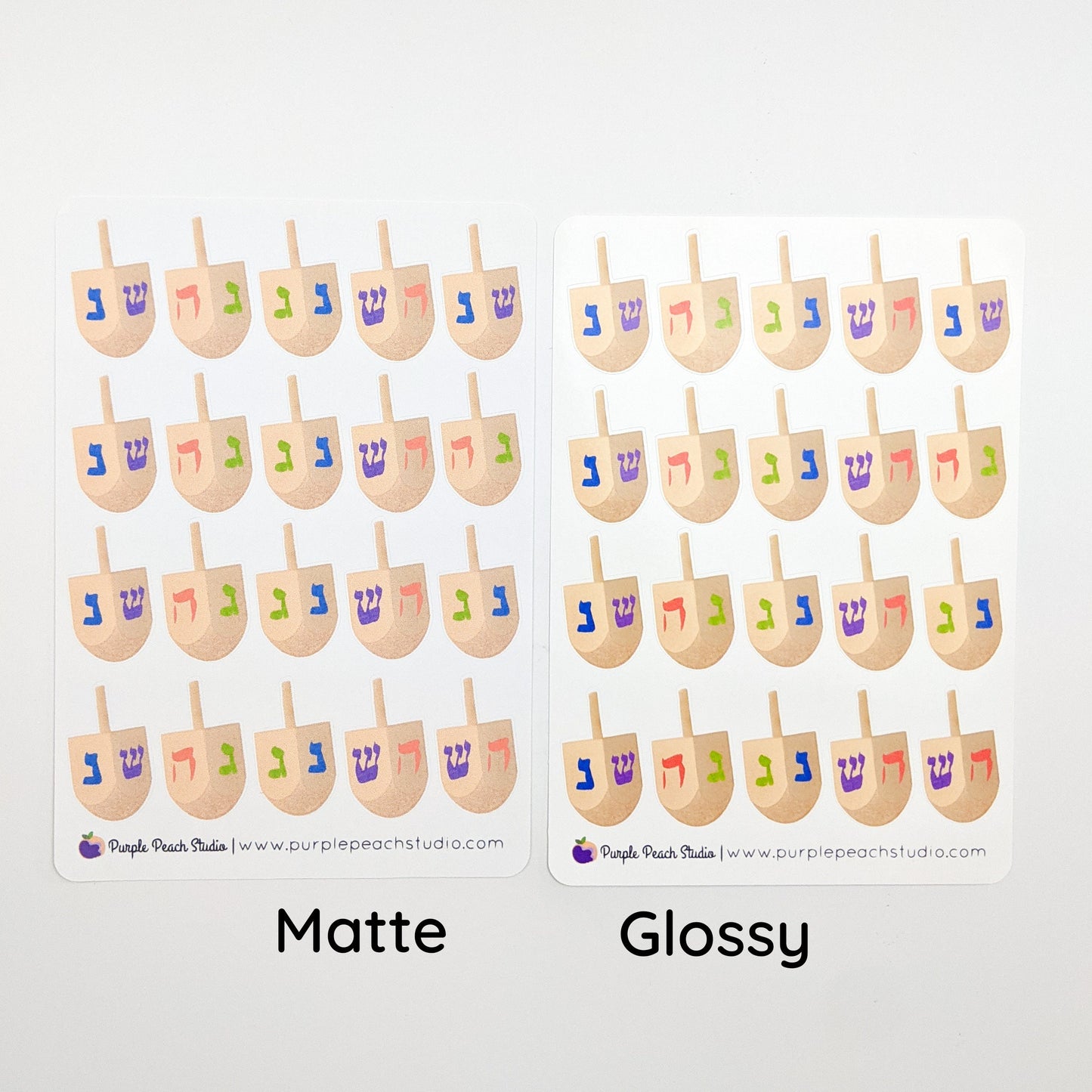 Large Dreidel Stickers