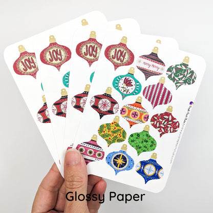 Small Vintage Ornament Stickers
