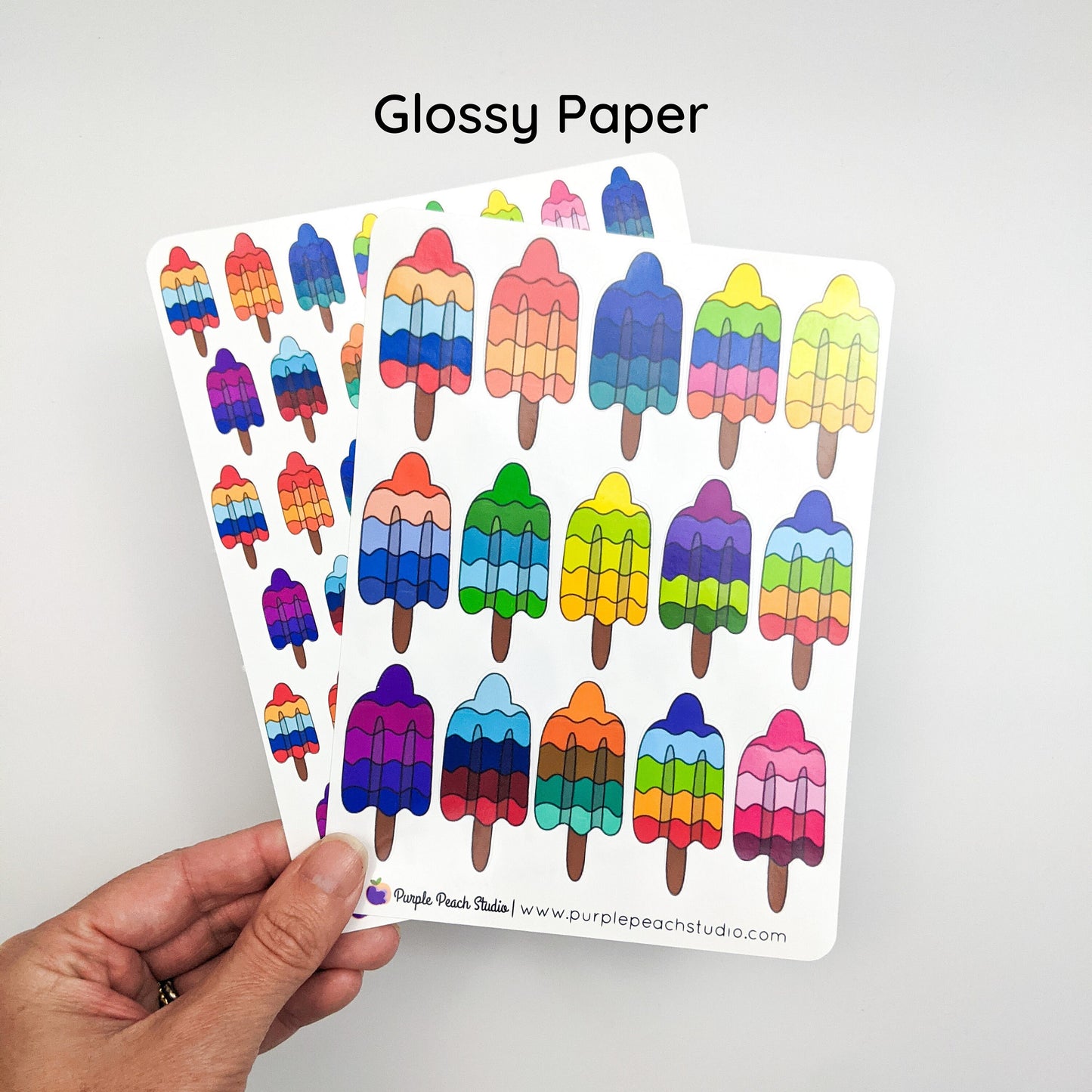 Large Ice Pop Stickers