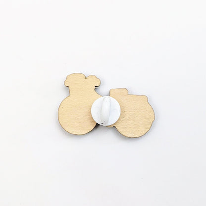 Vintage Teal Bicycle Pin