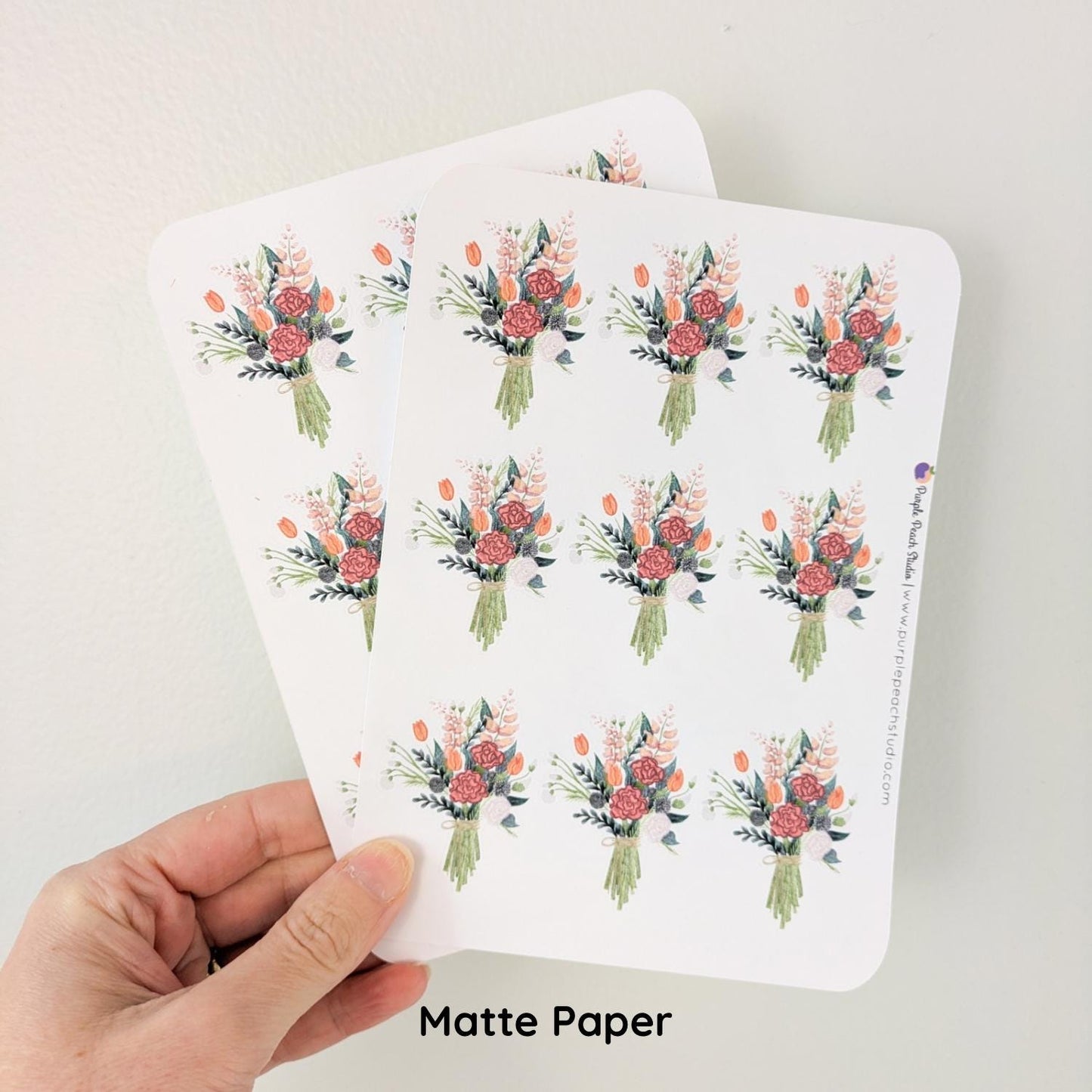 Large Bouquet Sticker Sheets