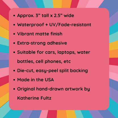 Go with the Flow Kayak Decal