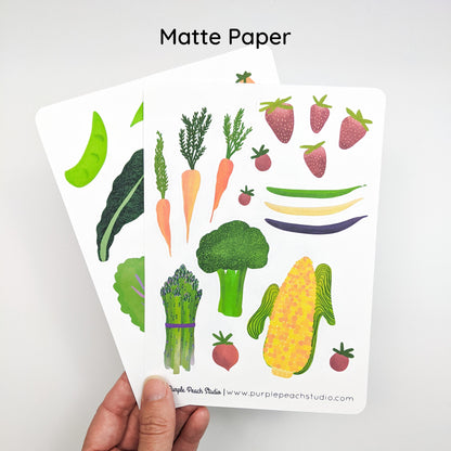 Large Farmers Market Veggie Stickers