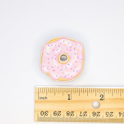 Cute Wooden Donut Pin