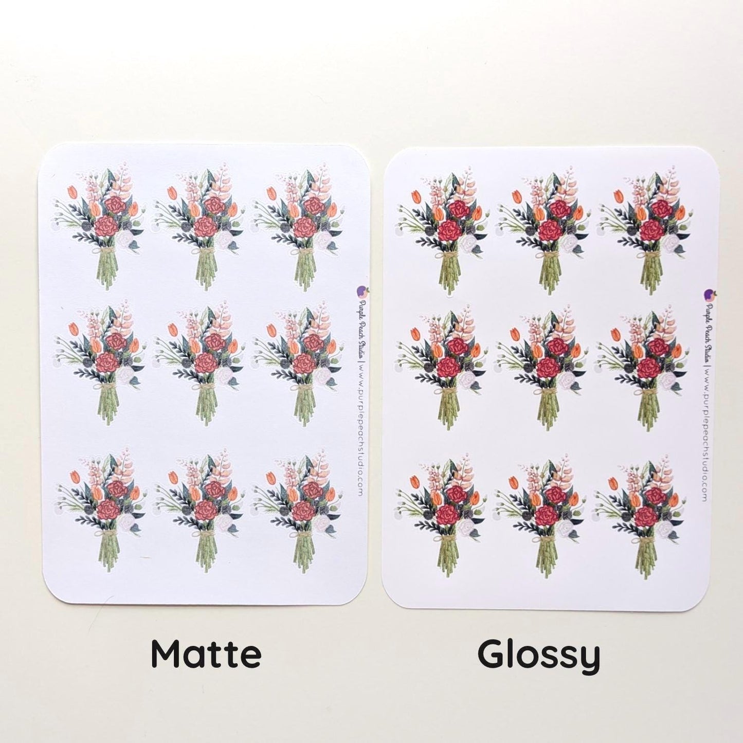 Large Bouquet Sticker Sheets