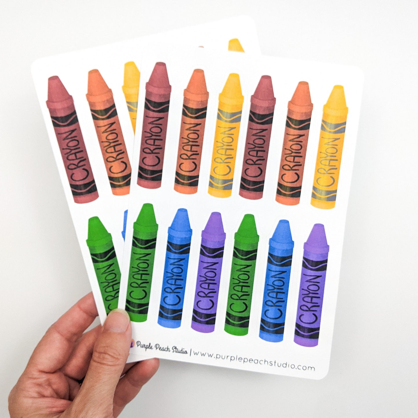 Large Crayon Stickers