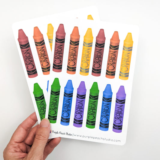 Large Crayon Stickers