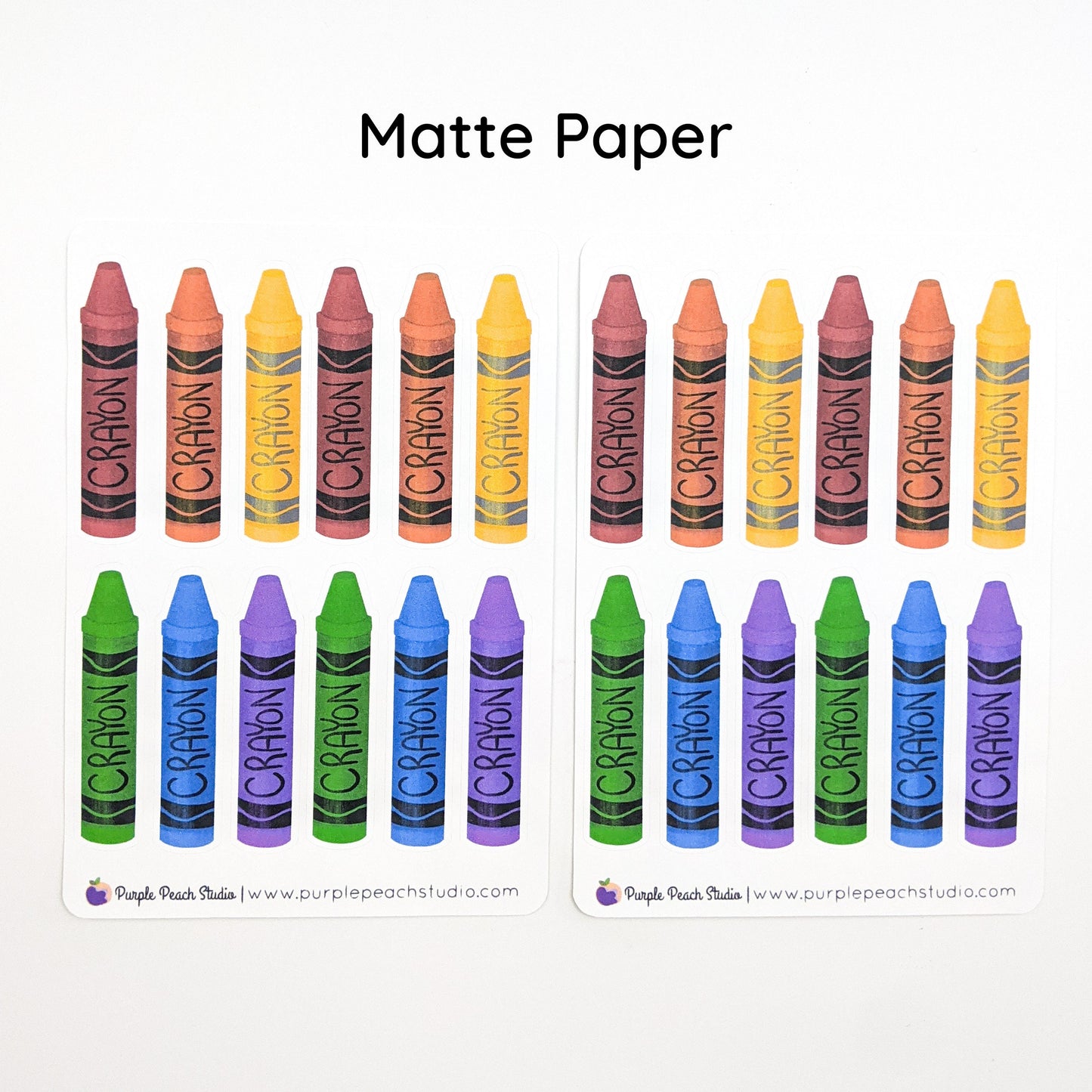 Large Crayon Stickers
