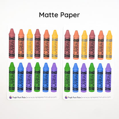 Large Crayon Stickers