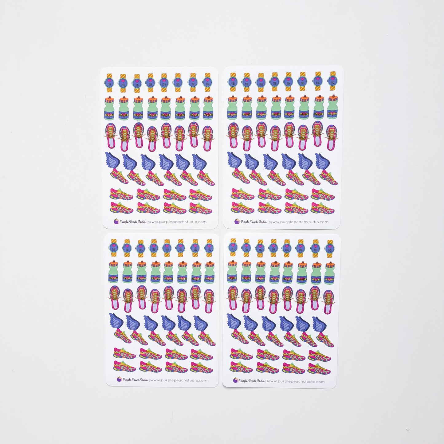 Running Calendar Stickers