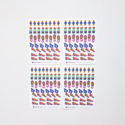 Running Calendar Stickers